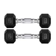 Par Halteres 2kg +2kg Dumbbell Sextavado Emborrachado Pegada Cromada Gallant (GDB02F3B-PT)